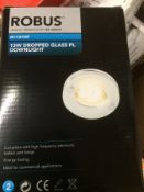 20 X Robus 13W Low eneregy downlight with floating glass incudeds lamp