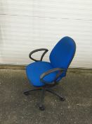 3x Used Blue Office Chairs.