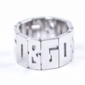 D&G Silver Flex Overlap Ring Size 19 (By D&G Jewels).RRP £129 - Brand New & Boxed_x00D_
Model