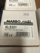 60 x marbo 1 gang 1 way white switches brand new boxed in 10s
