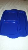 5 cartons each carton containing 24 x melamine partitioned serving trays. Each tray meas approx.