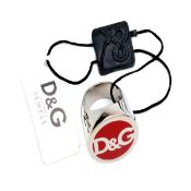 Men’s D&G Seal Ring In Silver & Red, Euro Size 19 (By D&G Jewels) - RRP: £69 - Brand New &