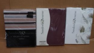 10 x Pairs of Curtains. Sizes, Styles and Designs will vary. New and Sealed. RRP £2-300!