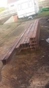 Reclaimed steel beams 8 x 2.750x80x80 beams 3 x 2.550x160x75beams 1 x  2.700x130x75 beam 2x  3.