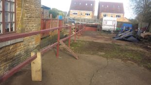 Heavy duty hand rail - 30m long × 1.1m  high