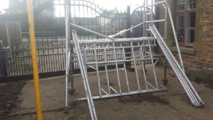 Euro .amob.allimuim scaffold tower higth 4.250 meters 7no braces 4no straight bars 1 landingboard