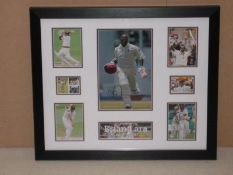 26 ½ x 22 ½ Brian Lara signed photo