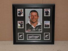 20 ½ x 20 ½ Sean Fitzpatrick signed photo