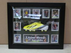 23 ½ x 20 Signed Lionel Messi Boot