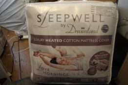 Bagged Sleep Well By Dreamland Luxury Heated Cotton Mattress Cover Combined RRP £99.99