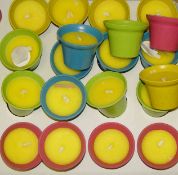 20 MEDIUM SCENTED CANDLE S IN POTS RRP £5.99 EACH N0 VAT WILL POST AT £9