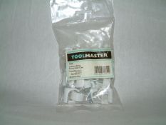 100 Packs x Cable Clips 6mm - 26mm. 60 Per Pack