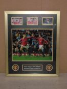 26 ½ x 32 ½ Giggs & Scholes signed photo