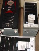 3 x DESKTOP COMPUTERS ALL POWER ON TESTED ONLY.. NO VAT CAN POST AT £25.00