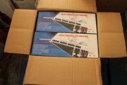 Box to Contain Approx. 20 Brand New Multi Media Keyboards Key-662M