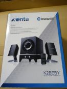 2 x Xenta K2BEBY Bluetooth premium sound system/ High quality 2.1CH. Very high retail value!