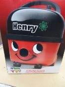 1 x Henry Numatic HVR200-A (RED) Vacuum Cleaner. Very high retail value. Unchecked/Untested Boxed