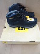 1 x Pair of CAT Mid Cut Black RESTORE Boots. Look new. Size 10. Very high retail value. Boxed!