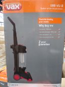 1 x VAX U88-Vu-B Bagless Upright vacuum cleaner. Very high retail value! Unchecked/Untested Boxed