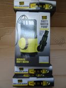 4 x Work Expert items to include 1 x Dirty water pump and 3 x Drill laser vacuums. Very high