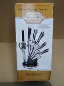 1 x Royal Line Home Master Series. 8 Piece Knife set with acrylic stand. Precision cutting and style