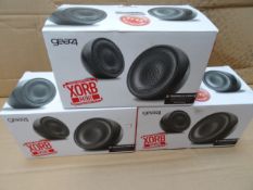 3 x Gear 4 - XORB Mini. Truewireless stereo bluetooth speakers. Very high retail value! Unchecked/