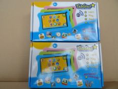 2 x TabStar Kids Learning Tablet PC's. Learn, Read, Play and Create! With parental control! Very