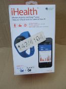 1 x iHealth Wireless activity and sleep tracker. Track your vital signs, Steps taken, Calories