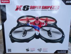 1 x Syma X6 Supersize Ship 2.4G 4 Channel Remote Control Quadcopter! Very high retail value!