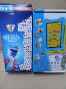 2 x Items to include 1 x Oral B TriZone1000 Electric toothbrush and 1 x TabStar kids learning tablet