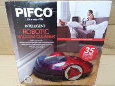 1 x Pifco Intelligent Robotic Vacuum Cleaner. Cleans for up to 35 minutes on a full charge! Very