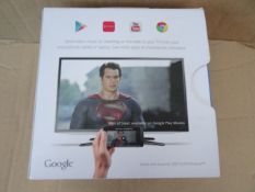 1 x Google Chromecast. The easiest way to enjoy your online video and music on your TV. Plug in,
