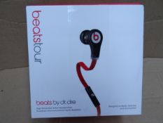 1 x Beats Tour Beats By Dr.Dre High Resolutoion in-ear head phones! Very High RRP! Unchecked/