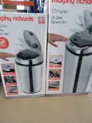 2 x Morphy Richards Chroma Sensor Bins Includes: 1 x 30L and 1 x 42L. Very High retail value!