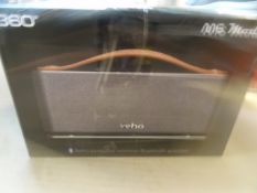 2 x Veho M6 Mode 360 Degrees Retro Portable Wireless Bluetooth speakers. Very high retail value!