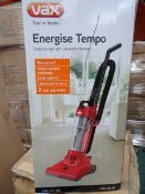 1 x VAX Energise Tempo U86-E1-B Upright Bagless Vacuum Cleaner. Very high retail value! Unchecked/