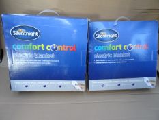 2 x Silentnight comfort control electric heated under blankets. Take control with simplicity and