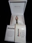 1 x Accurist LB1153 Watch set in genuine diamonds, New complete with box and accessories *FINAL