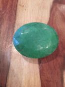 1 x Magnificent and rare 1,968 ct natural emerald with certficate rrp.over £5,000