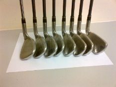 Used Taylor Made left handed grahite shaft golf irons