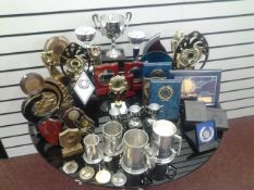 43 mixed unused Trophies any sport all plain