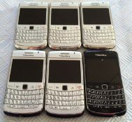 6 x Blackberry 9700 x5 White, X1 black, Untested stock (£25 delivery)