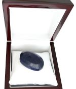 A large 419.85 carat Oval Cut Blue Sapphire Gemstone. Appraisal value $14,694.00 approx £9,661.99
