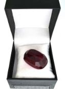 Large Oval Cut Ruby Gemstone 523.50ct. Appraisal value $18,322.00 approx £11,982.02