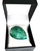 Very Large 661.15ct Pear Cut Green Beryl Gemstone. Appraisal value $17,189.00 approx £11,304.39