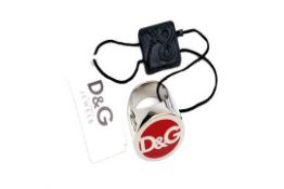 Men’s D&G Seal Ring In Silver & Red, Euro Size 19 (By D&G Jewels) - RRP: £69