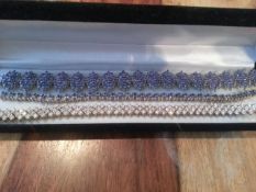 1x Silver 925 amethyst bracelet 2x Gold on silver 925 bracelet