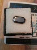 3.75ct jet black natural black diamond whit certificate