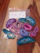 628cts/10 pcs crystallized magnificent natural druzy onyx