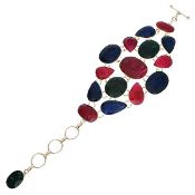 16 Mixed Cut Multi Coloured Bracelet 303.05ct, appraisal value $22,484.00 approx £14,783.01